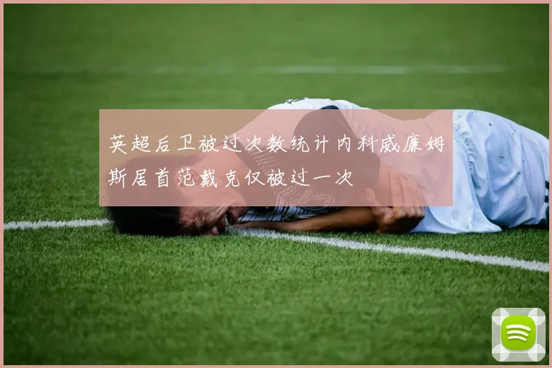 英超后卫被过次数统计内科威廉姆斯居首范戴克仅被过一次